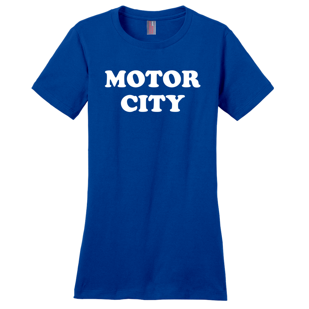 DETROIT MOTOR CITY White Unisex Tee Shirt 