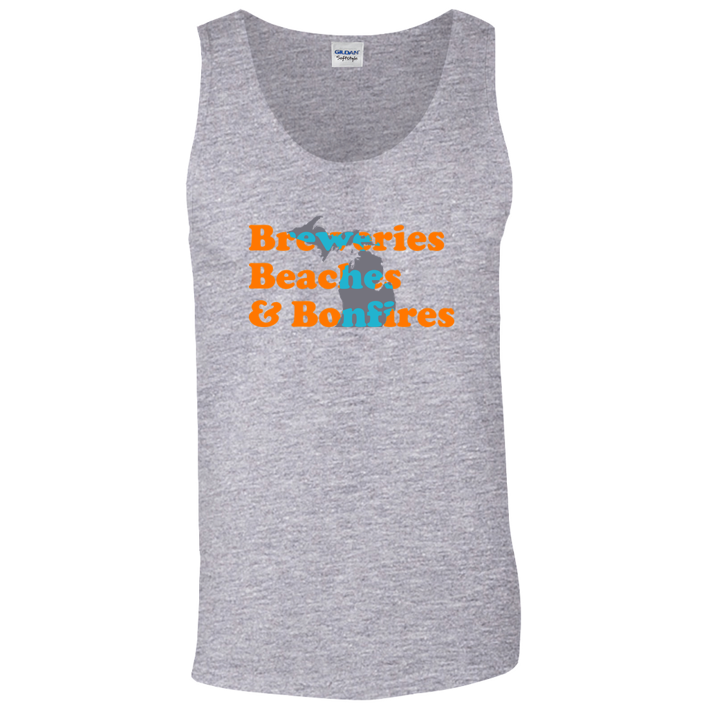 Breweries Beaches & Bonfires - Tank Top