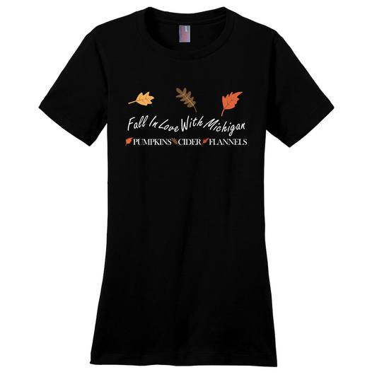 Fall in Love with Michigan - Michigan Fall Women's T-Shirt