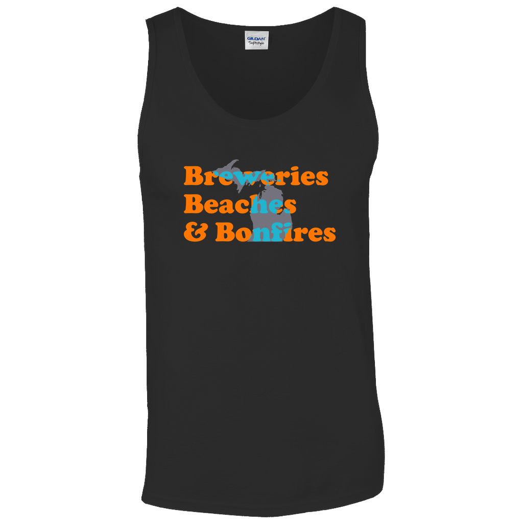 Breweries Beaches & Bonfires - Tank Top