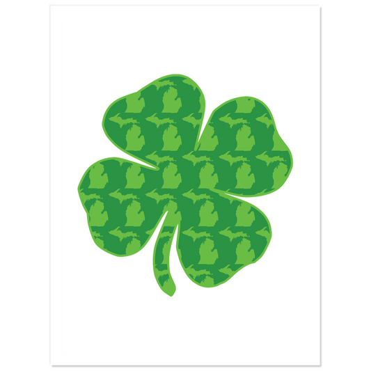 Michigan St Patrick's Day Stickers