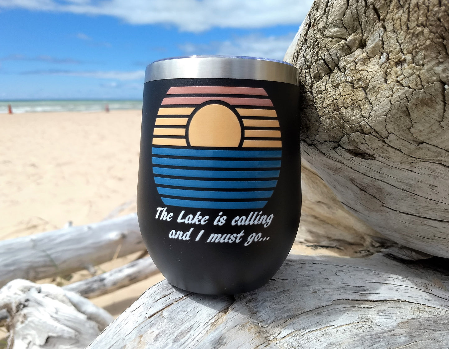 The Lake is Calling - Wine Tumblers