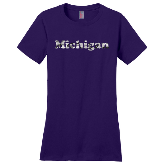 Michigan Snow Camo Women's Shirt