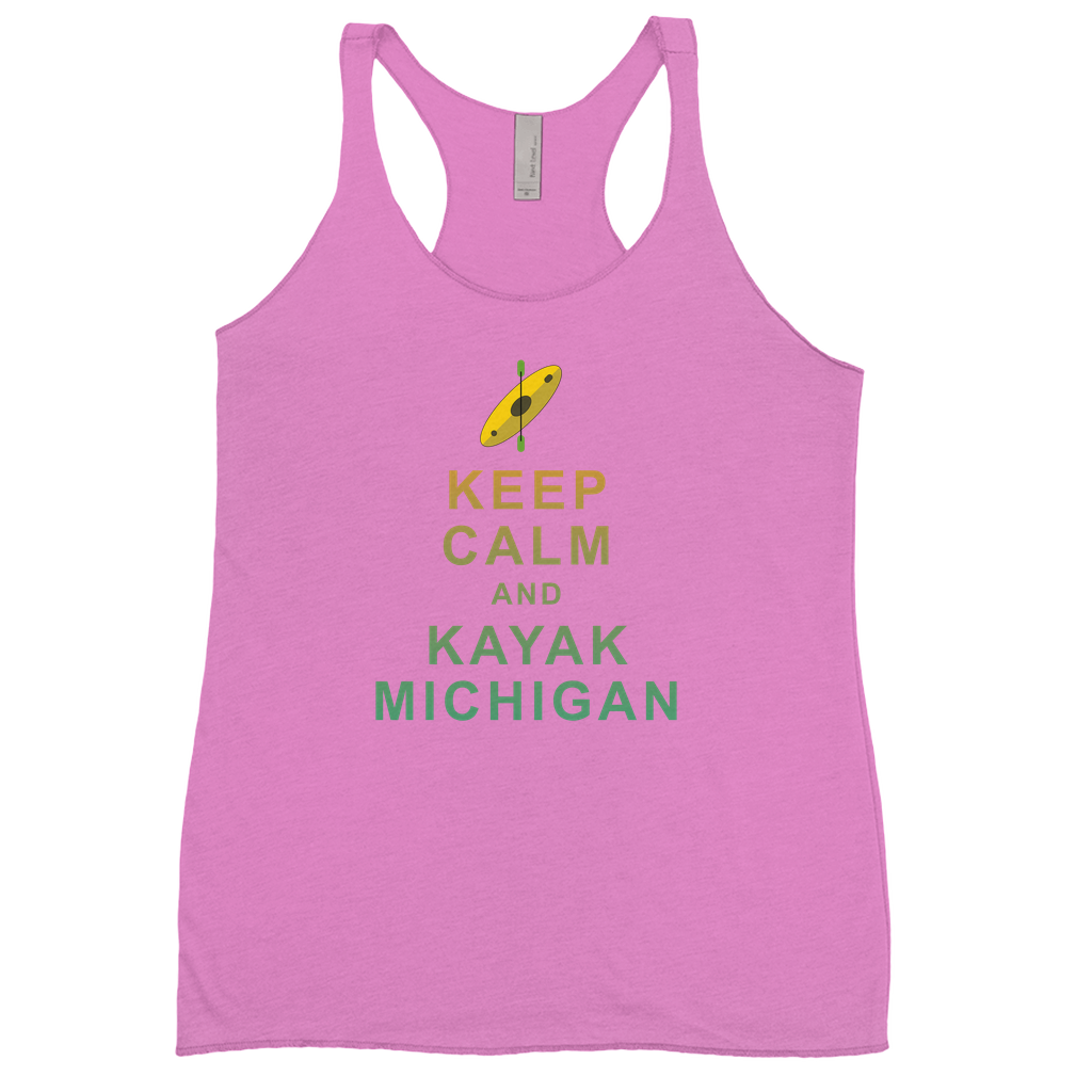 Keep Calm and Kayak Michigan - Women's Tank Top