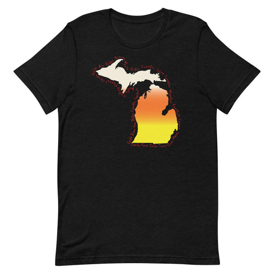 Candy Corn Michigan Halloween T-Shirt