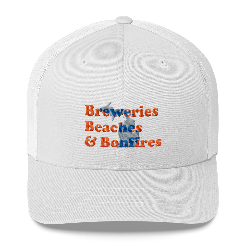 Breweries Beaches & Bonfires - Trucker