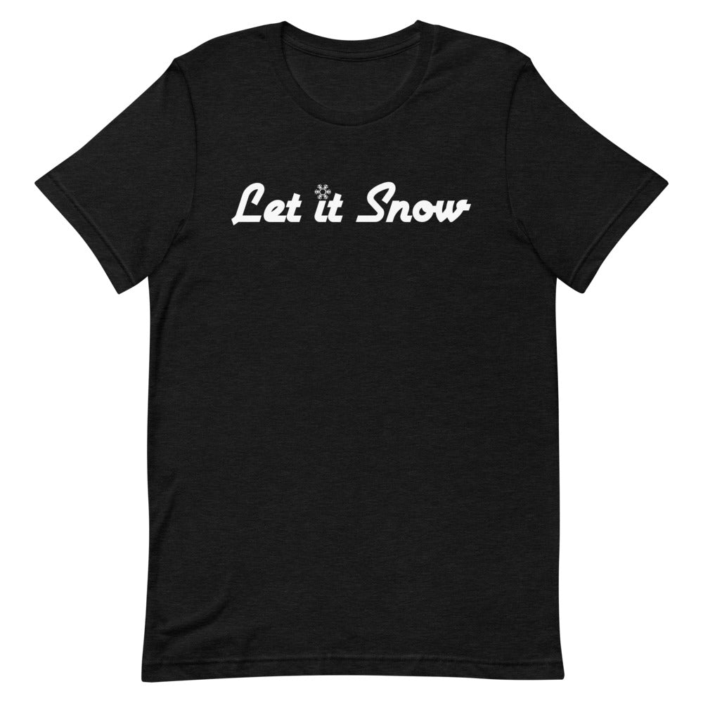 Let it Snow shirt with retro lettering