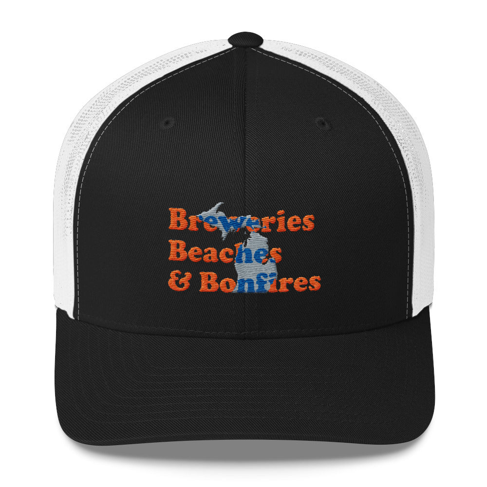 Breweries Beaches & Bonfires - Trucker