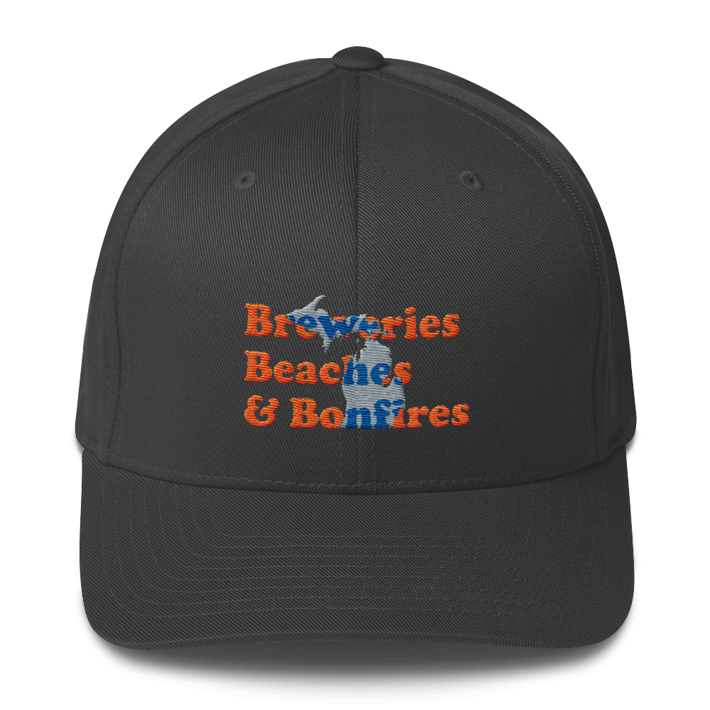 Michigan Breweries Beaches & Bonfires Baseball Hat