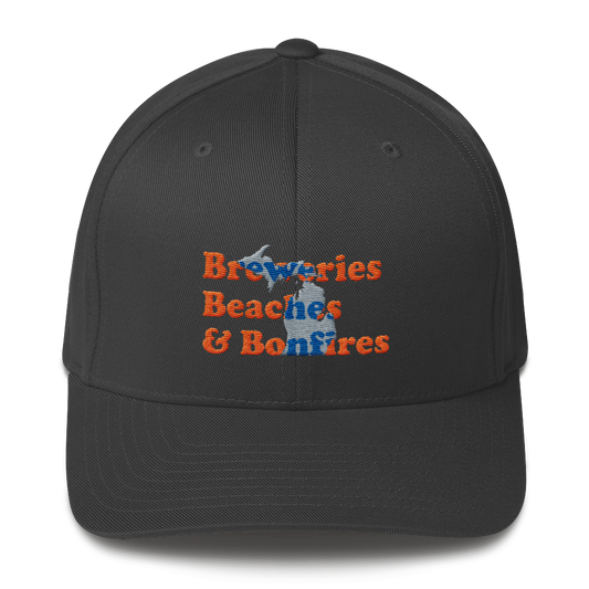 Michigan Breweries Beaches & Bonfires Baseball Hat