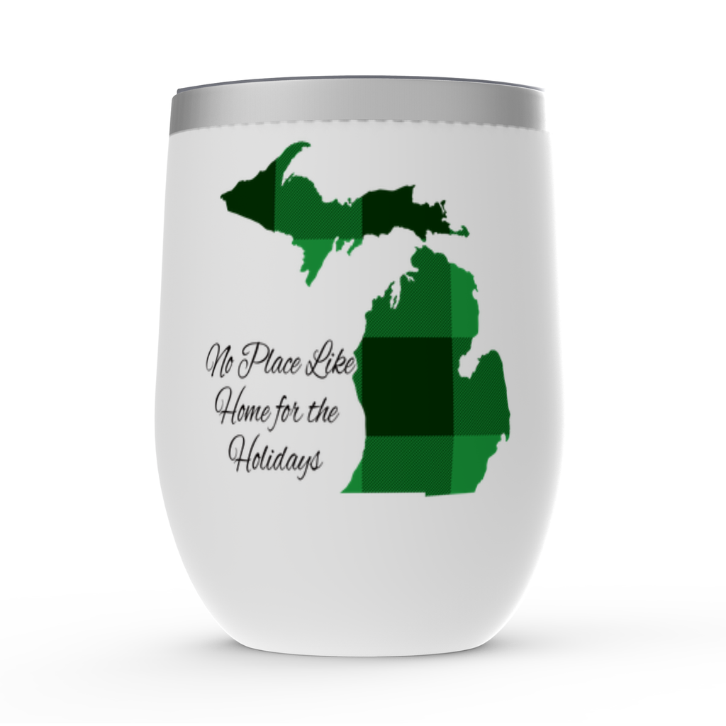 Green Buffalo Check - Wine Tumbler