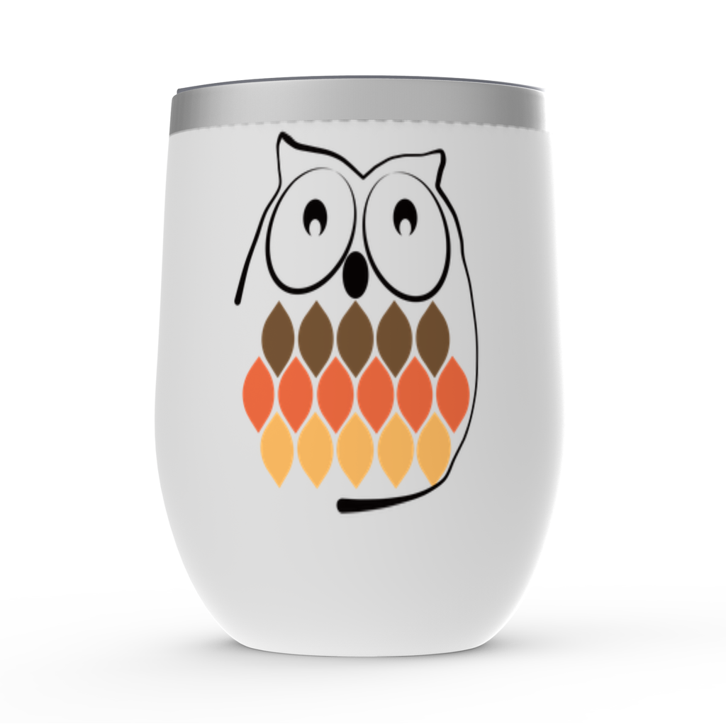 North Woods Owl - Wine Tumblers