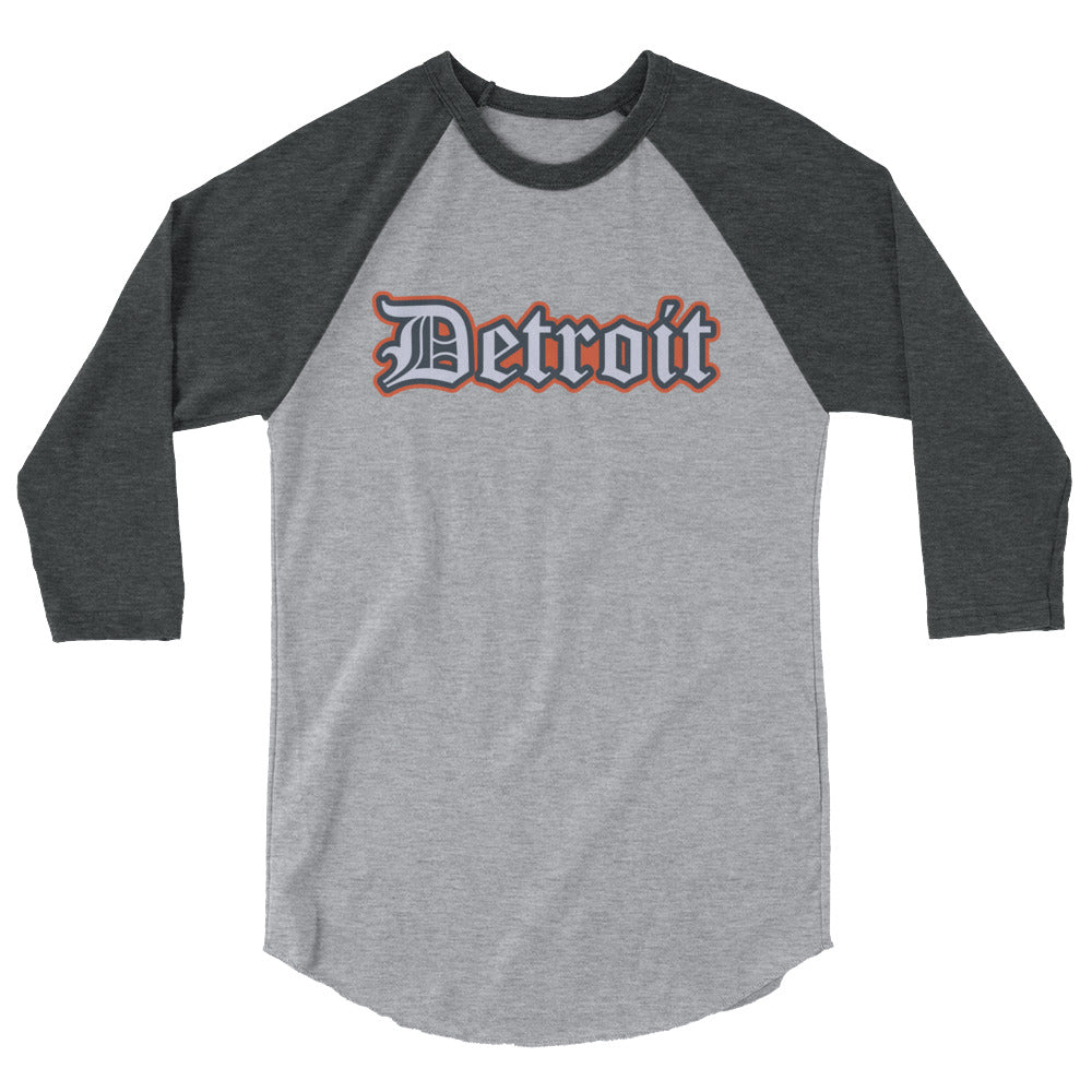 Summertime Detroit - 3/4 sleeve raglan shirt