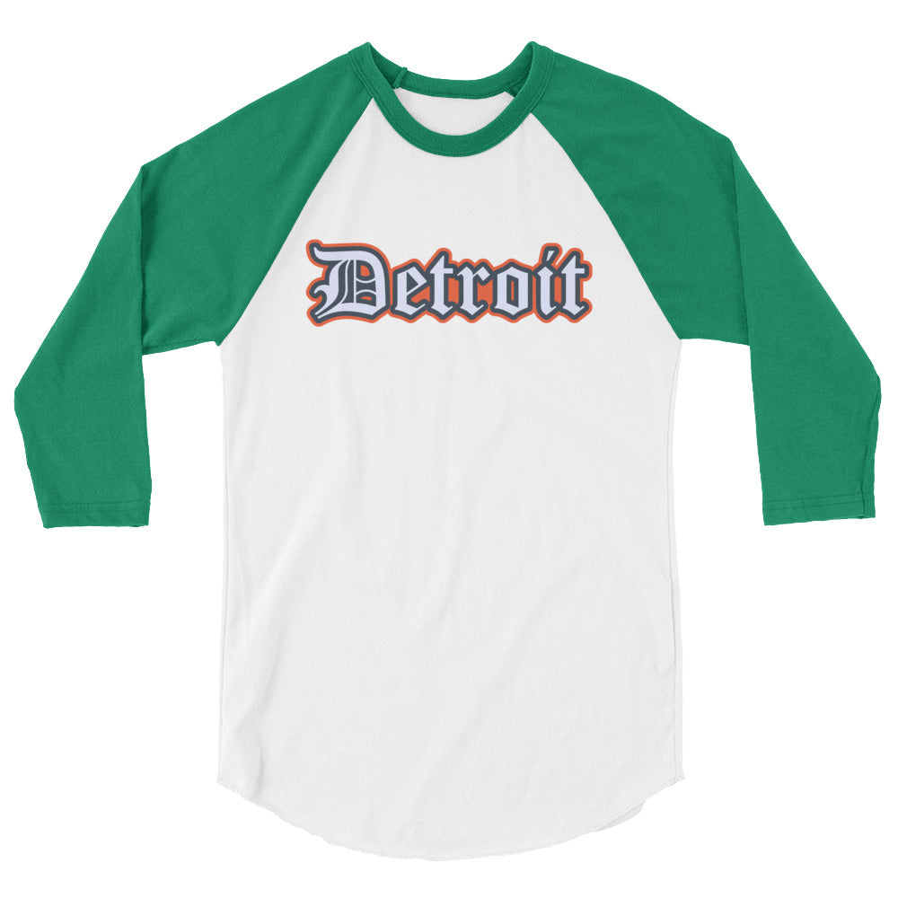 Summertime Detroit - 3/4 sleeve raglan shirt